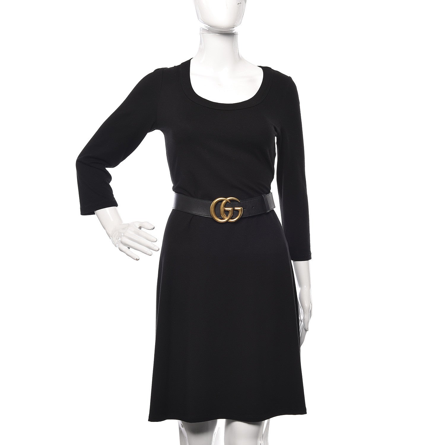Gucci Moon Calfskin Double G 40mm Belt 110 44 Black 2 of 6