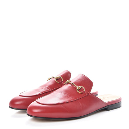 Gucci Malaga Kid Womens Princetown Slippers 39 Hibiscus Red 3 of 9