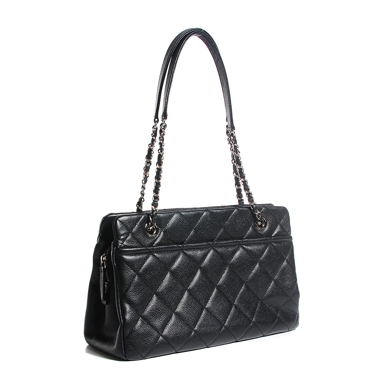 Chanel Caviar CC Timeless Tote Black 3 of 7