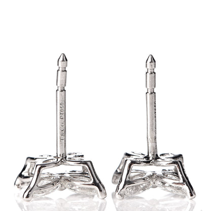 Tiffany Platinum Diamond .84ctw Victoria Earrings 4 of 4
