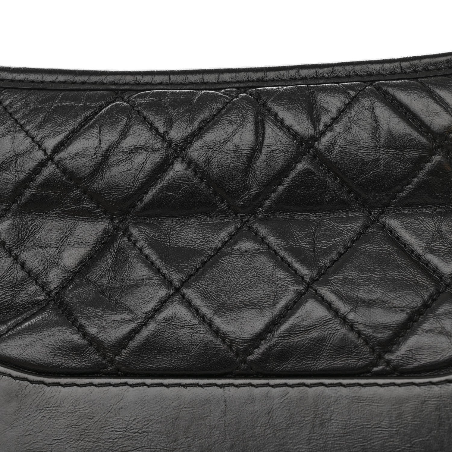 Chanel Aged Calfskin Quilted Small Gabrielle Hobo Black 14 of 15