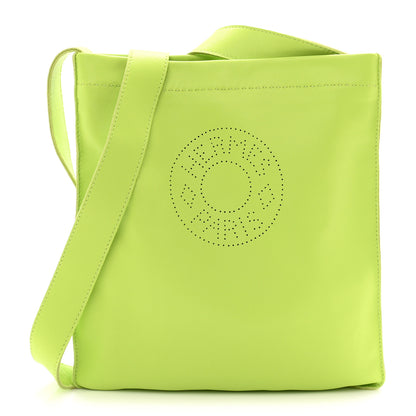 Hermes Lambskin Clou De Selle Pouch Kiwi 1 of 11