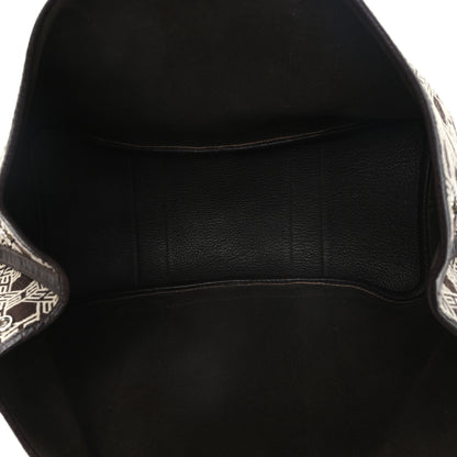Hermes Toile SO H Vache Country Garden Party 36 MM Chocolate 5 of 9