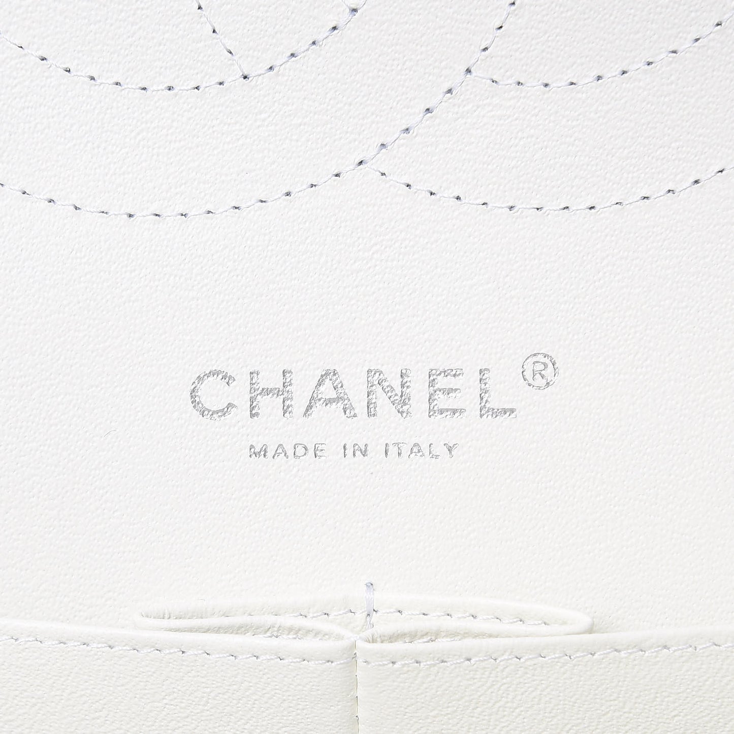 Caviar Quilted Jumbo Double Flap White
