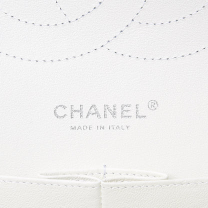Chanel Caviar Quilted Jumbo Double Flap White 6 of 10