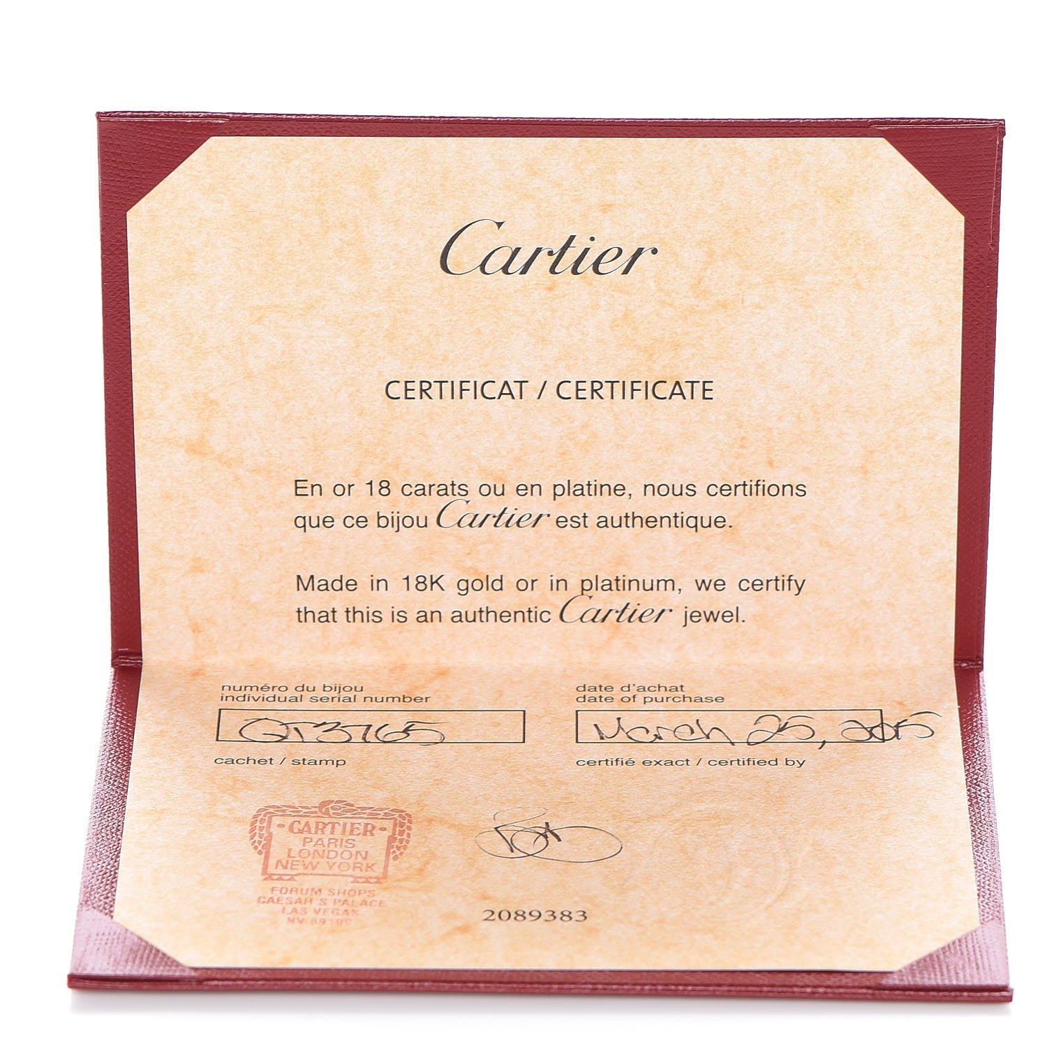 Cartier 18K White Gold 6 Diamond D'Amour Station Necklace 7 of 7
