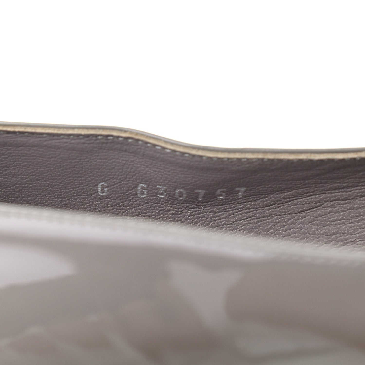 Chanel Patent Calfskin Pearl CC Loafers 37 Grey 7 of 7