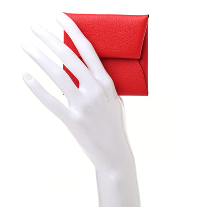 Hermes Evercolor Bastia Coin Purse Rouge De Coeur 2 of 7