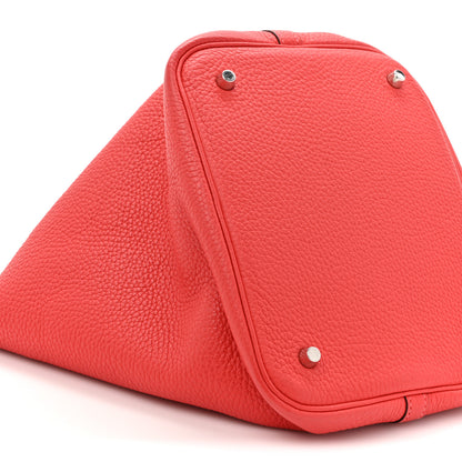 Hermes Taurillon Clemence Picotin Lock 22 MM Rouge Pivoine 10 of 11