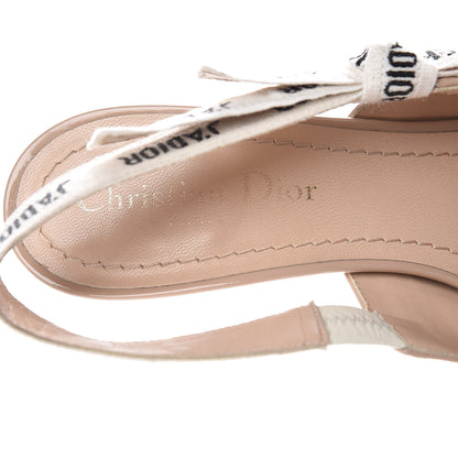 Christian Dior Patent Ribbon J'Adior Slingback 65mm Pumps 37 Nude 7 of 12