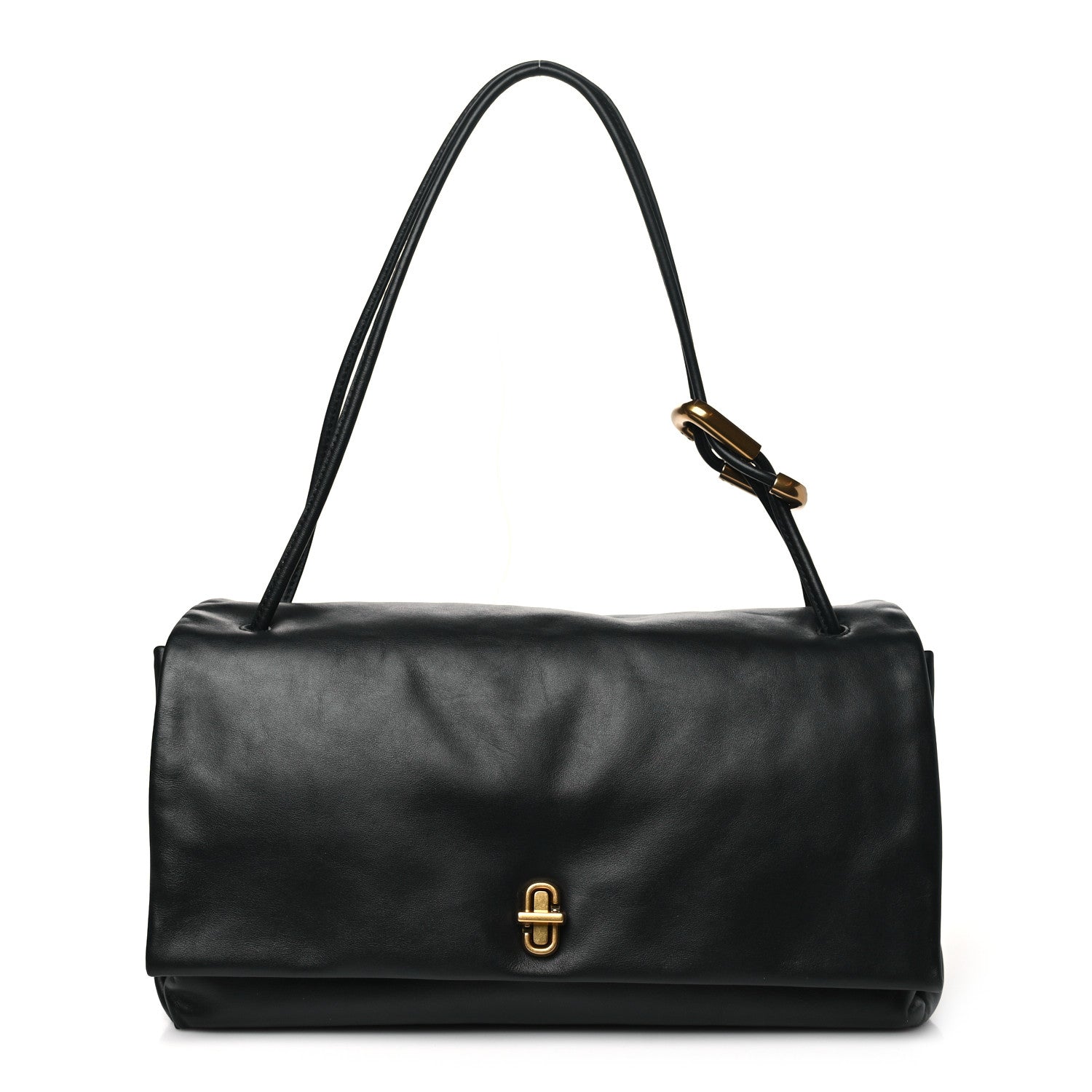 Marc Jacobs Calfskin Large Dual Shoulder Bag Black 1 of 10