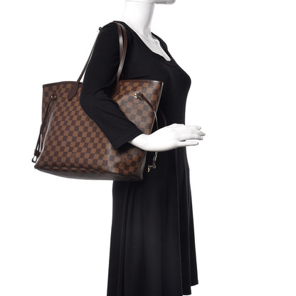 Louis Vuitton Damier Ebene Neo Neverfull MM Rose Ballerine 2 of 10