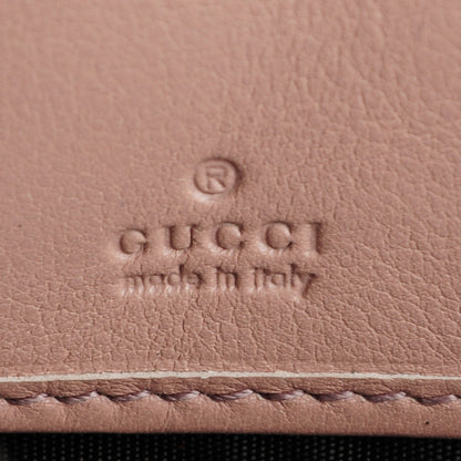 Gucci Patent Microguccissima Nice Zip Around Wallet Dark Cipria 6 of 7