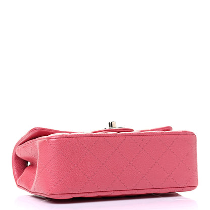 Chanel Caviar Quilted Mini Rectangular Flap Dark Pink 3 of 4