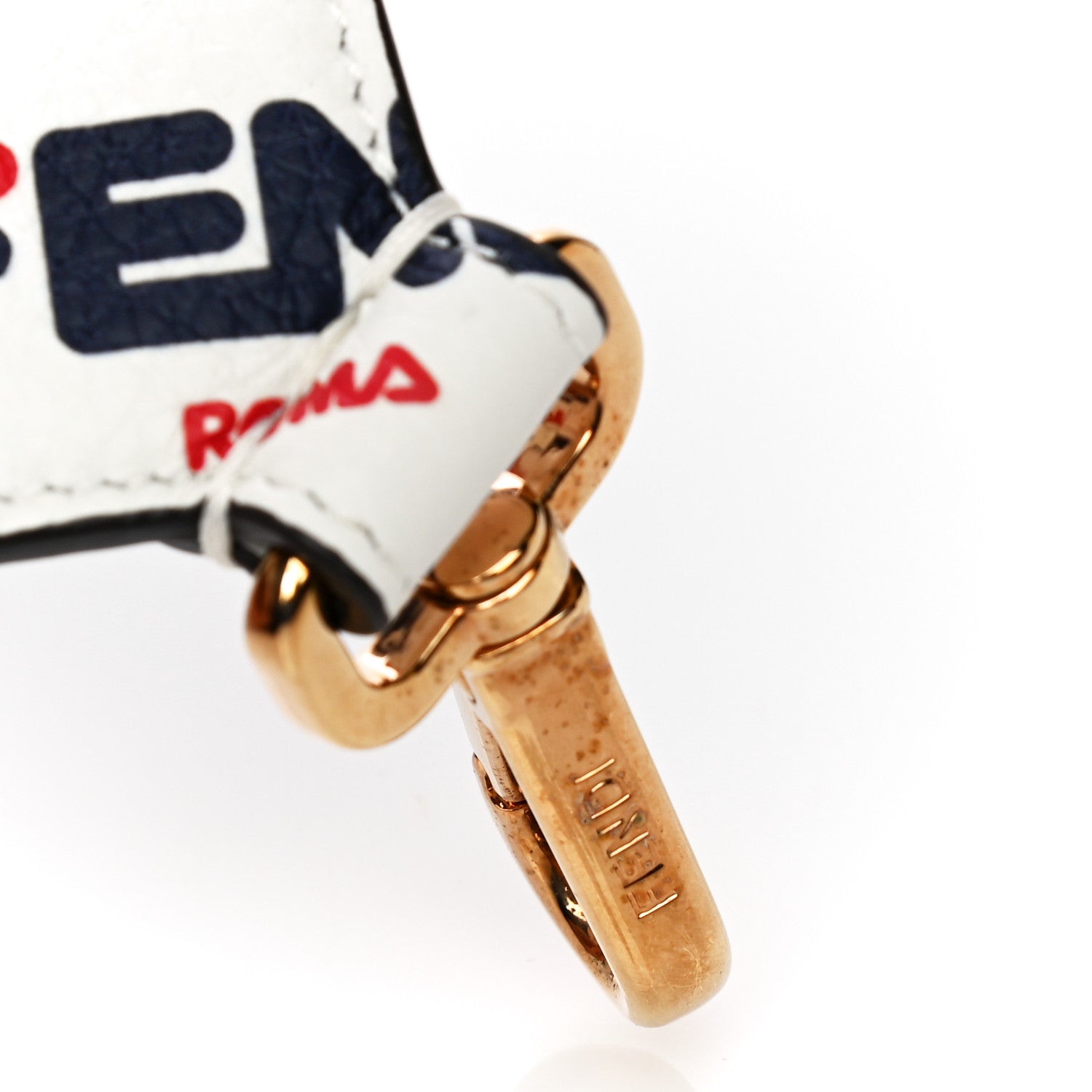 Fendi X FILA Calfskin Mania Mini Strap You White 7 of 7