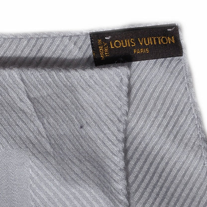 Louis Vuitton Etole Jali Silk Cashmere Monogram Shawl Grey 6 of 7