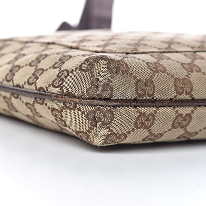 Gucci Monogram Large Flat Messenger Bag Dark Brown 9 of 13