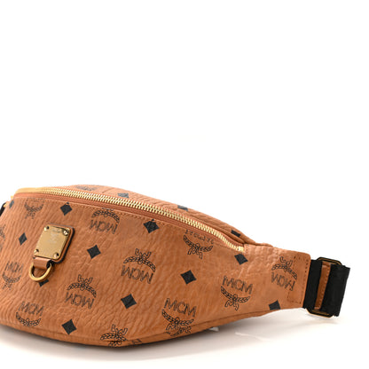 MCM Visetos Medium Fusten Belt Bag Cognac 8 of 8