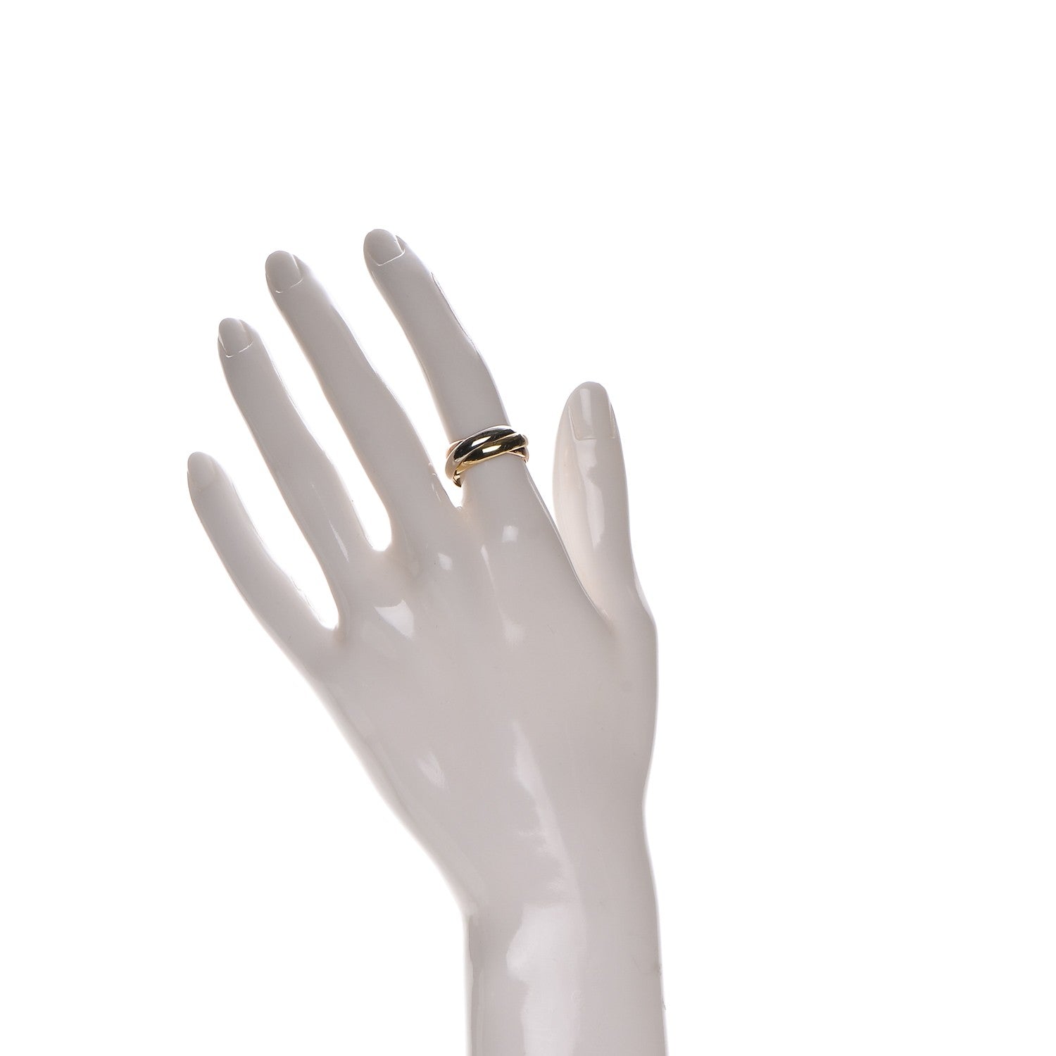 Cartier 18k Pink Yellow White Gold Les Must De Trinity Ring 49 4.75 2 of 6