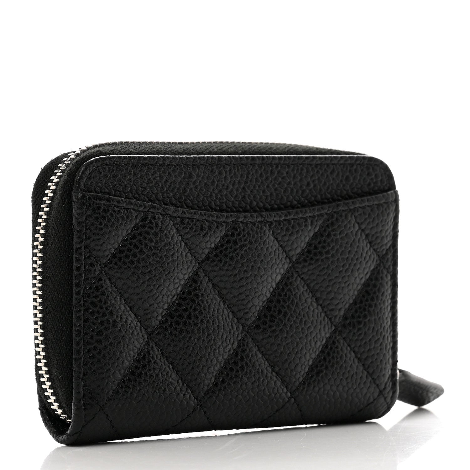 Chanel Caviar Quilted Classic Zipped Coin Purse Black 2 of 8