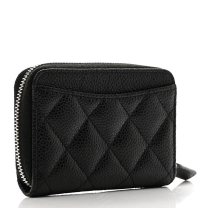 Chanel Caviar Quilted Classic Zipped Coin Purse Black 2 of 8