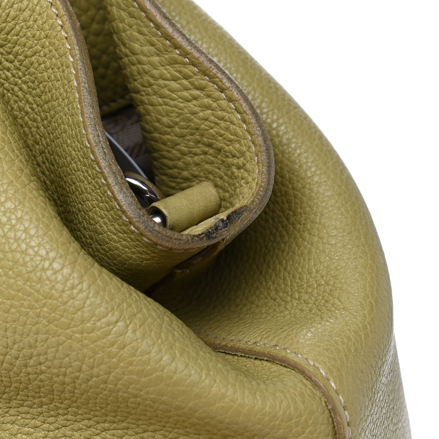 Prada Vitello Daino Shoulder Bag Cedro 8 of 9