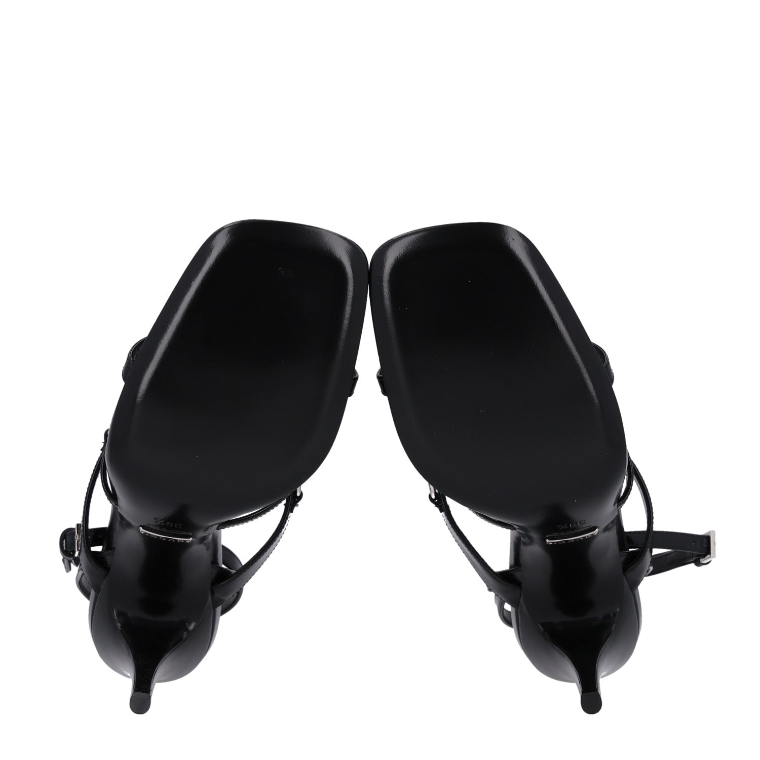 Gucci Nappa Regent Strappy Horsebit Sandals 39.5 Black 7 of 10