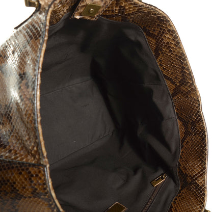 Fendi Python Twins Tote Natural 5 of 10