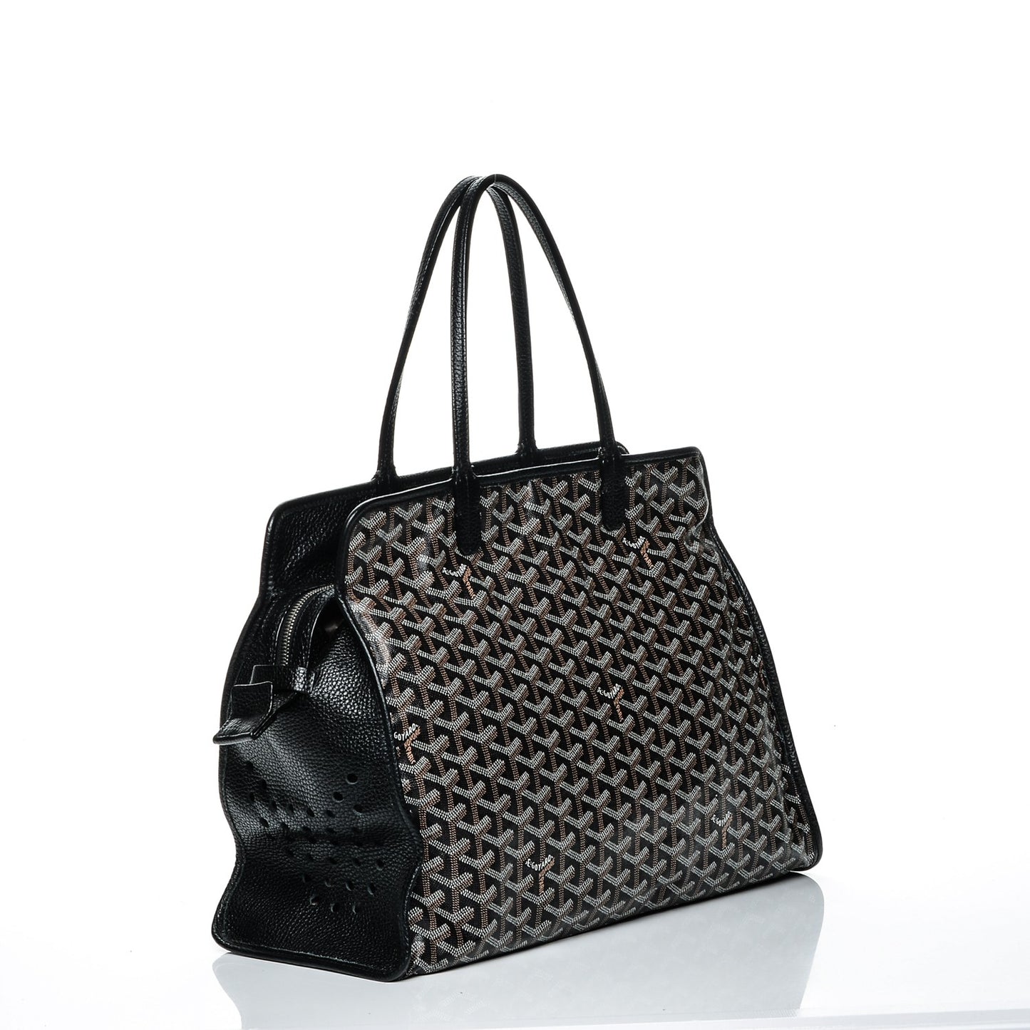 Goyardine Sac Hardy Pet Carrier PM Black