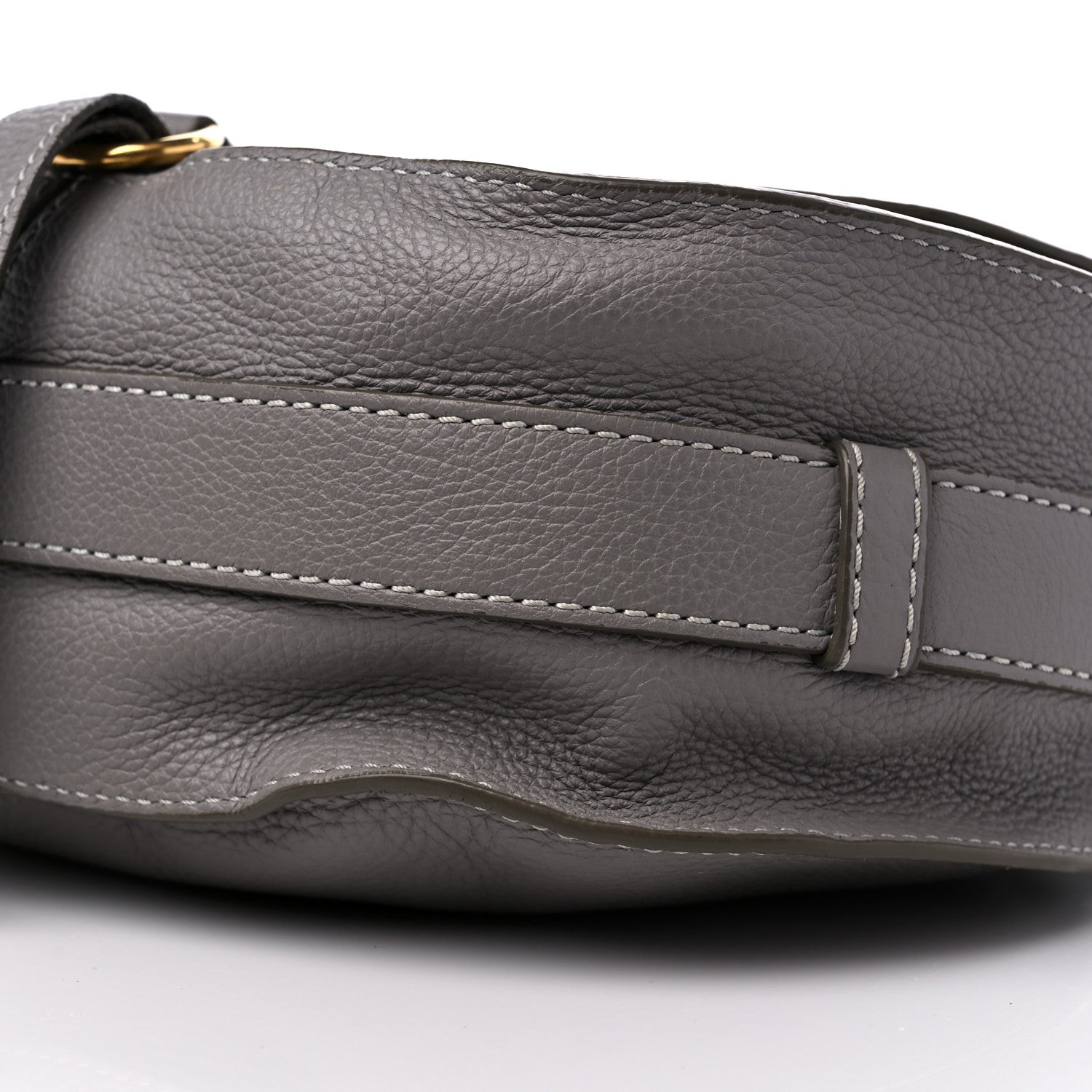 Chloe Calfskin Medium Marcie Round Crossbody Bag Cashmere Grey 9 of 12
