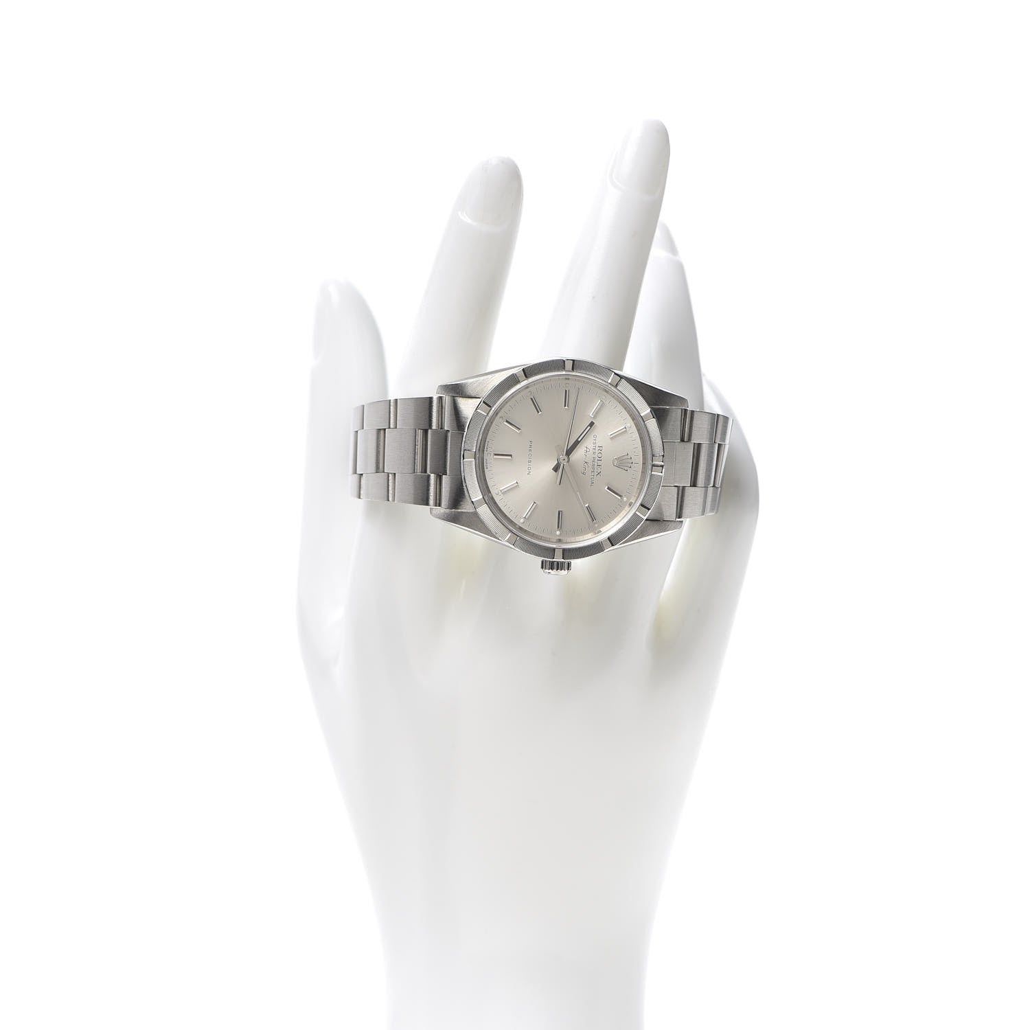 Rolex Stainless Steel 34mm Air-King Oyster Perpetual Precision Watch Silver 14010M 2 of 6