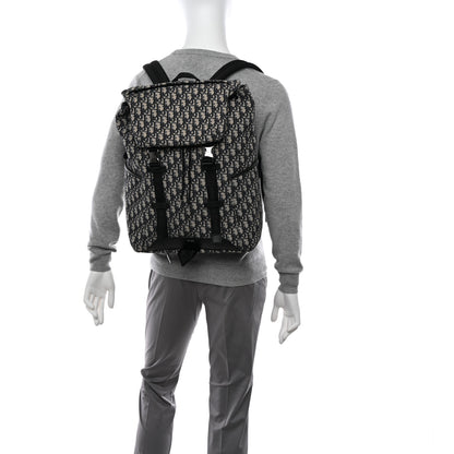 Christian Dior Oblique Explorer Backpack Blue Black 3 of 10