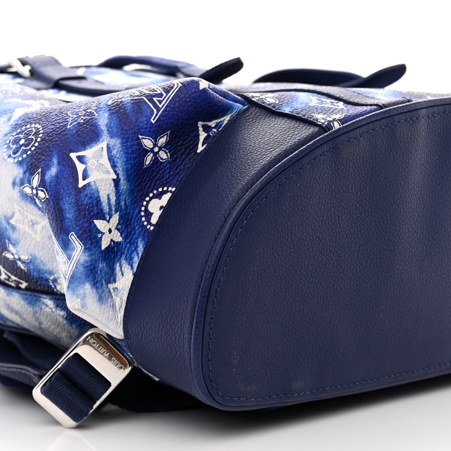Louis Vuitton Cowhide Monogram Bandana Christopher MM Backpack Blue 8 of 9