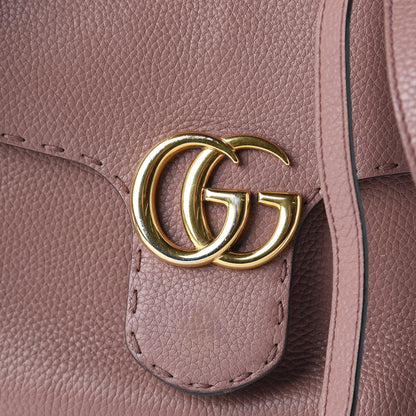 Gucci Calfskin Mini GG Marmont Top Handle Bag Rosy Phard 11 of 11