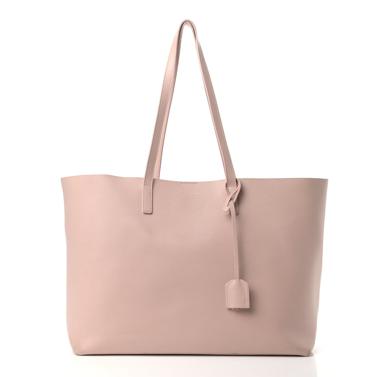 Calfskin Large Shopping Tote Pale Blush