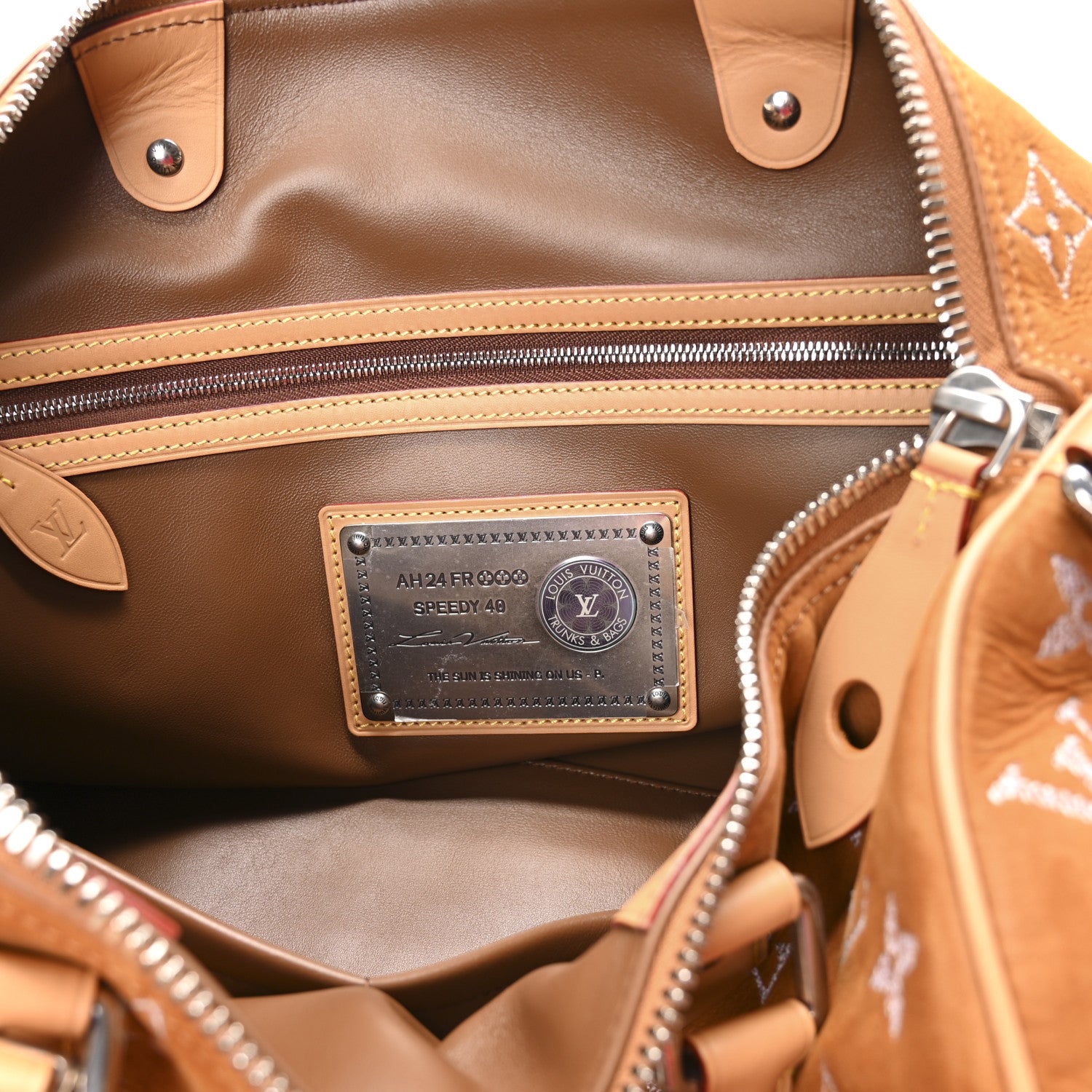 Louis Vuitton Nubuck Calf Monogram Speedy P9 Bandouliere 40 Camel 7 of 12