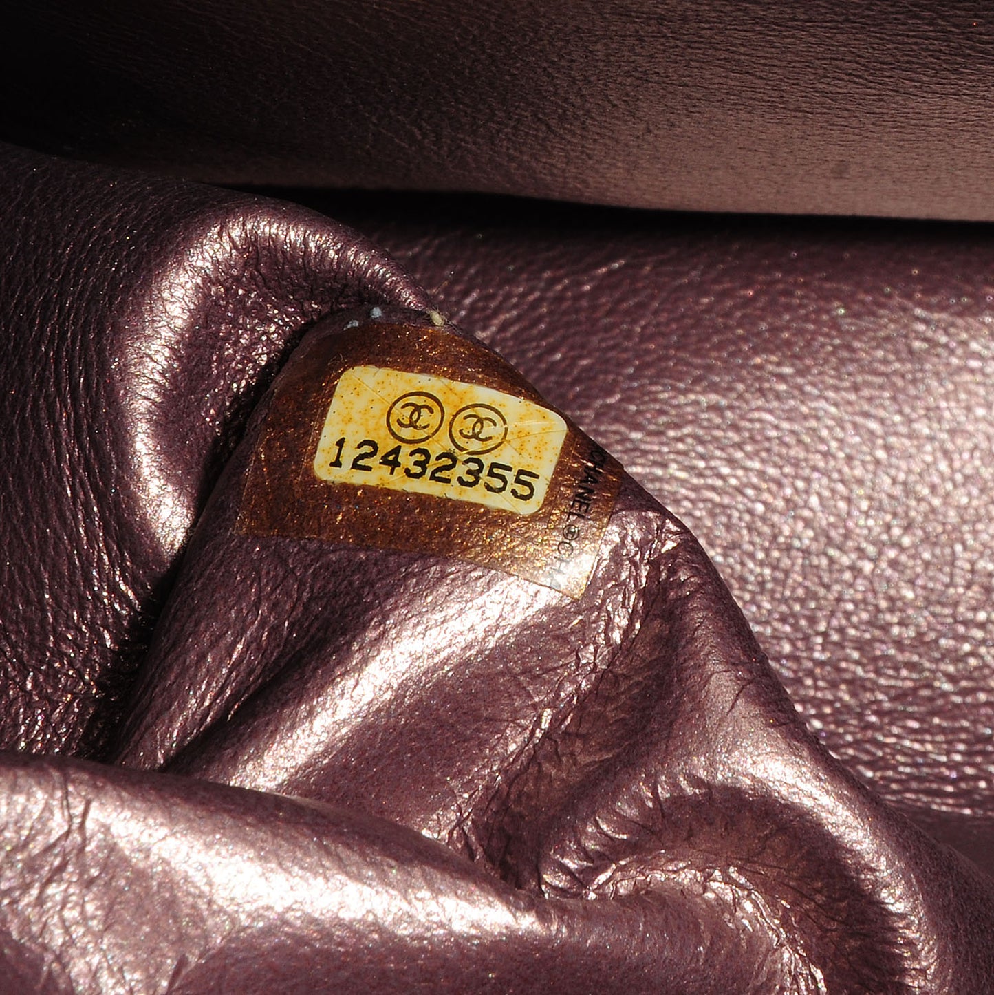 Calfskin 2.55 Reissue 226 Flap Metallic Rose Fonce