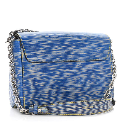 Louis Vuitton Epi Twist Shoulder Bag MM Denim Light 4 of 11