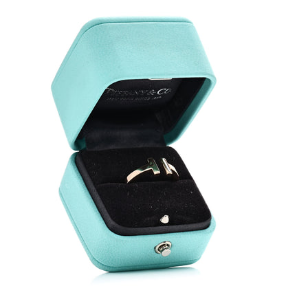 Tiffany 18K Rose Gold T Square Ring 58 8.25 5 of 5