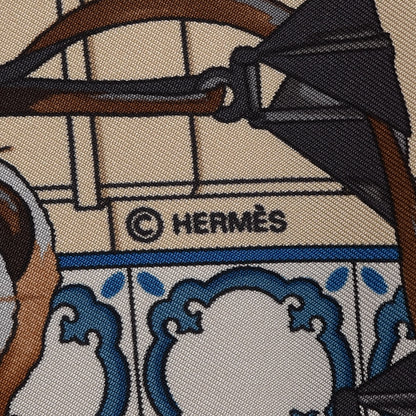 Hermes Silk Real Escuela Andaluza Del Arte Ecuestre Scarf 90 6 of 7
