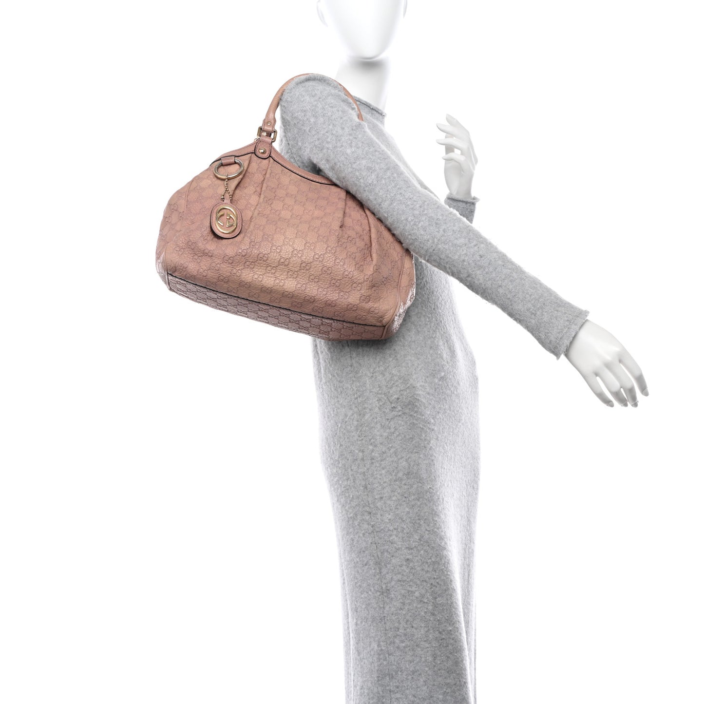 Guccissima Medium Sukey Tote Winter Rose