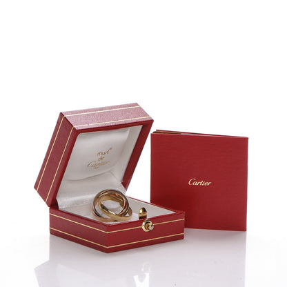 Cartier 18k Pink Yellow White Gold Les Must De Trinity Ring 49 4.75 6 of 6