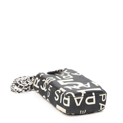 Chanel Canvas 31 Rue Cambon Phone Holder Black 4 of 9