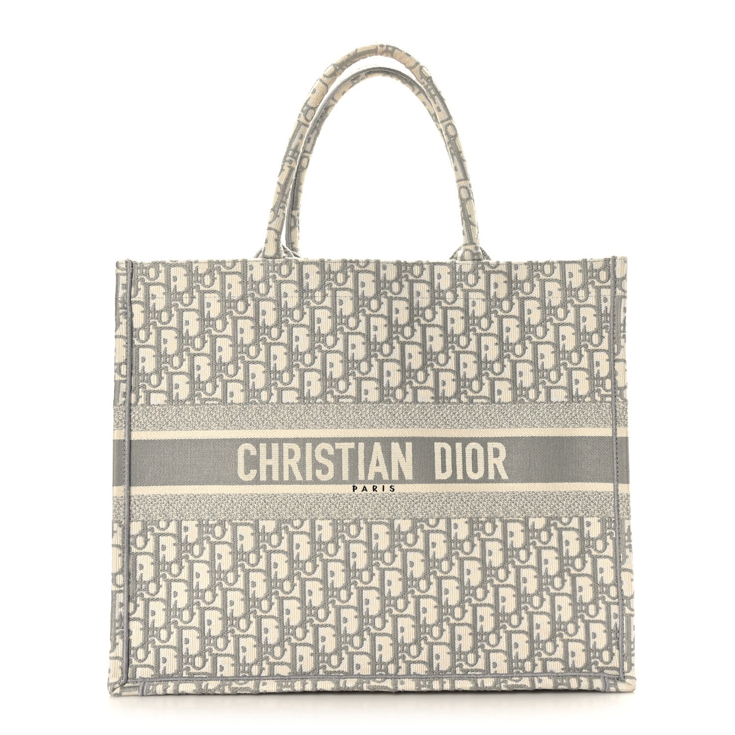 Christian Dior Oblique Large Book Tote Grey 1 of 8