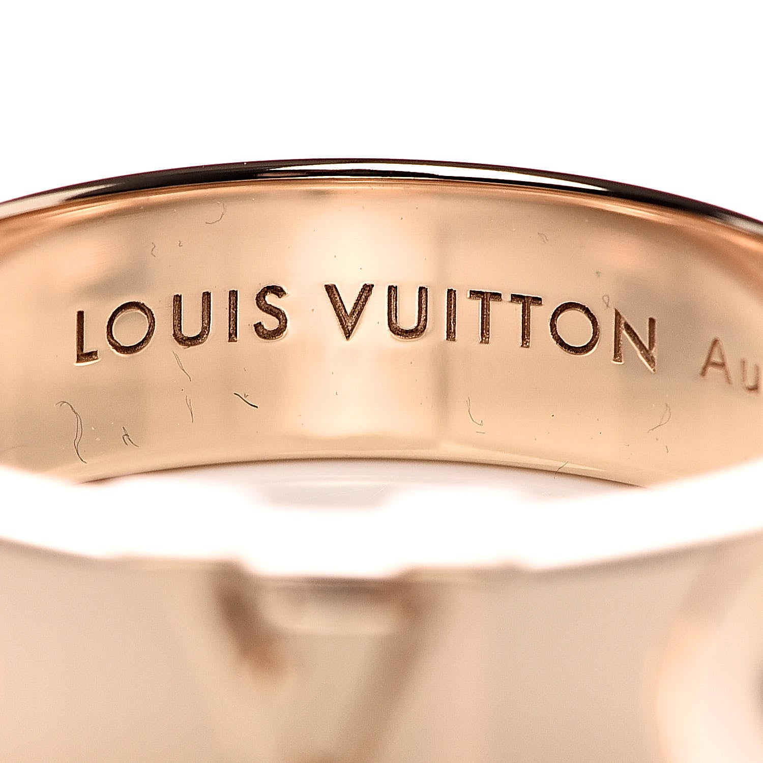 Louis Vuitton 18K Yellow Gold Empreinte LV Ring 51 5.75 6 of 7