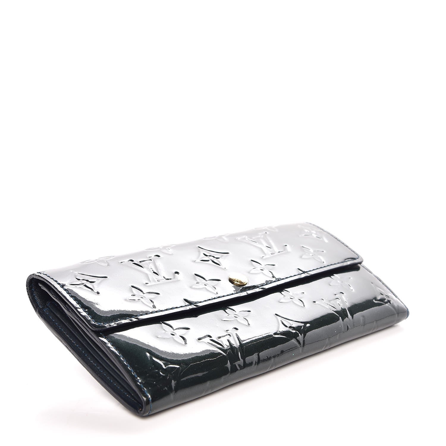 Louis Vuitton Vernis Sarah Wallet Blue Nuit 4 of 10