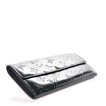 Louis Vuitton Vernis Sarah Wallet Blue Nuit 4 of 10