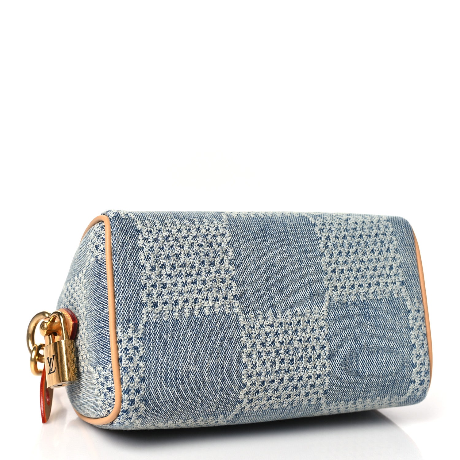 Louis Vuitton Damier Denim 3D Speedy Bandouliere 18 Bleu 4 of 9