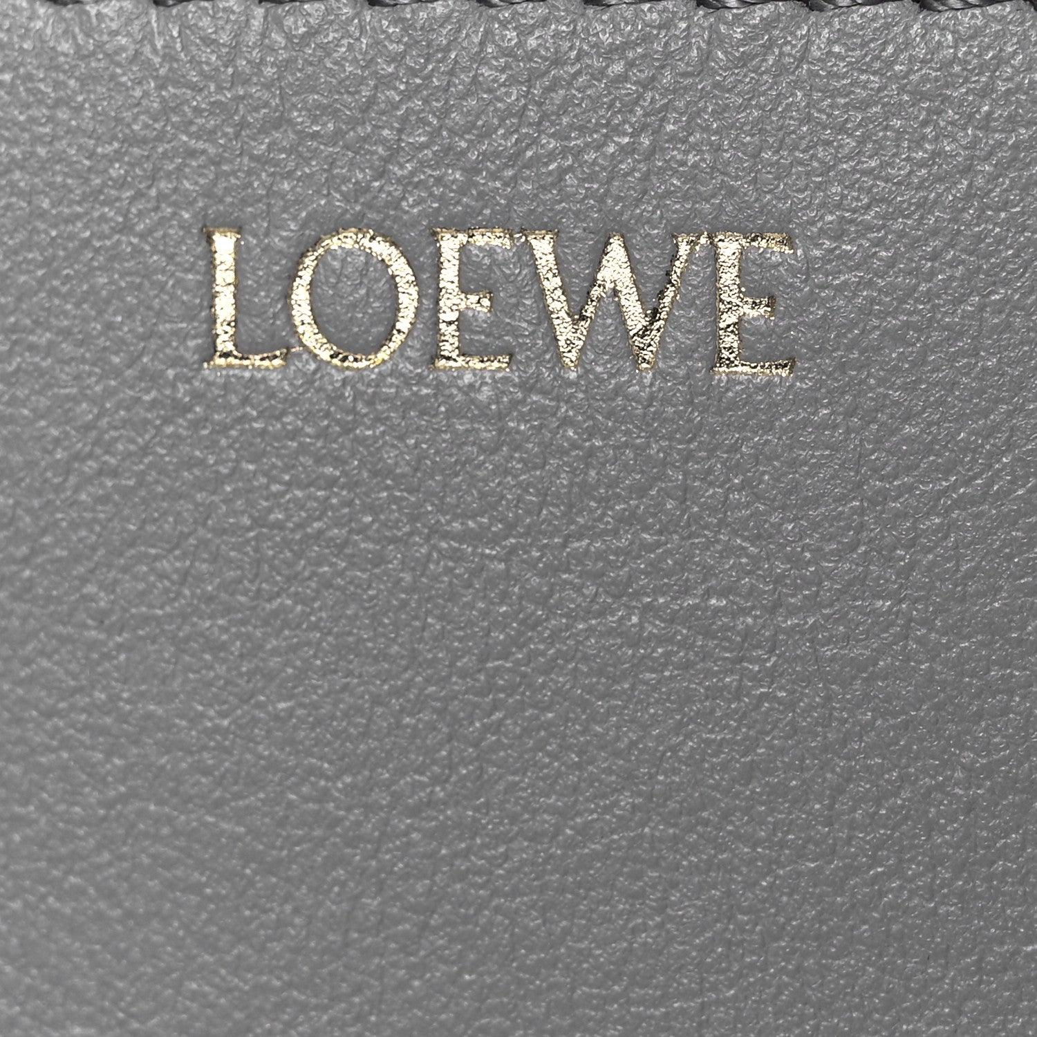 Loewe Shiny Calfskin Mini Puzzle Fold Tote Pearl Grey Dark Grey 6 of 10