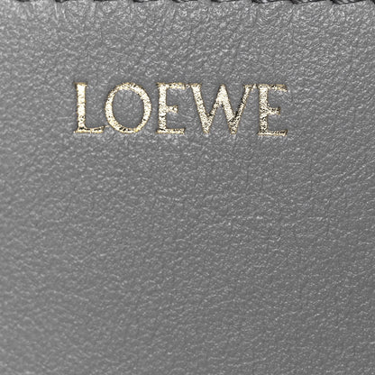 Loewe Shiny Calfskin Mini Puzzle Fold Tote Pearl Grey Dark Grey 6 of 10